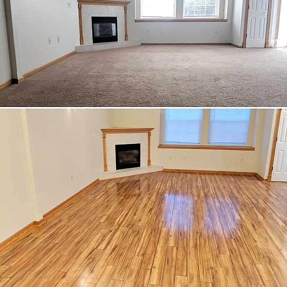 New timber flooring laid by Everlast Maintenance Co
